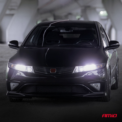 Amio - Λαμπτήρες LED F25 PRO Black Edition H4/H19 70W 12-24V Full CAN Bus με Φωτεινότητα 8000lm σε Ψυχρό Λευκό 6000K για Επιβατικά Αυτοκίνητα & Φορτηγά - Σετ 2 τεμ. (04719/AM)