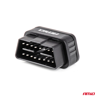 Amio - Διαγνωστικό Αυτοκινήτου OBD 2 τύπου ELM327 Bluetooth PIC25K80 τάση λειτουργίας 12V με ασύρματη σύνδεση για Επιβατικά Αυτοκίνητα - 1 τεμ. (04731/AM)