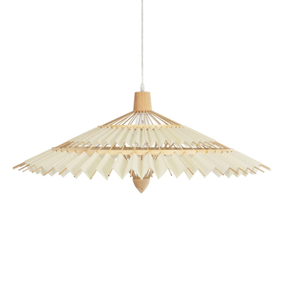 GLOBOSTAR® VENTALIA 999-0066 Boho Κρεμαστό Φωτιστικό Οροφής με Ντουί 1 x E27 AC 220-240V IP20 - Μπεζ - Μ83 x Π83 x Υ36cm