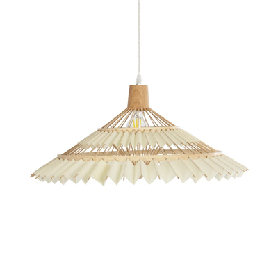 GLOBOSTAR® VENTALIA 999-0067 Boho Κρεμαστό Φωτιστικό Οροφής με Ντουί 1 x E27 AC 220-240V IP20 - Μπεζ - Μ60 x Π60 x Υ30cm