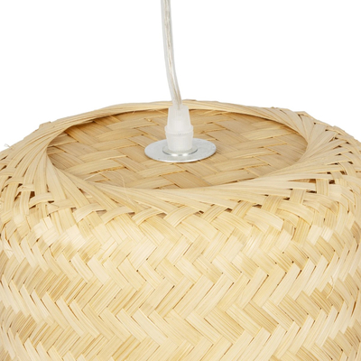 GLOBOSTAR® HAWAII 999-0125 Boho Κρεμαστό Φωτιστικό Οροφής με Ντουί 1 x E27 AC 220-240V IP20 - Μπεζ - Μ30 x Π30 x Υ30cm