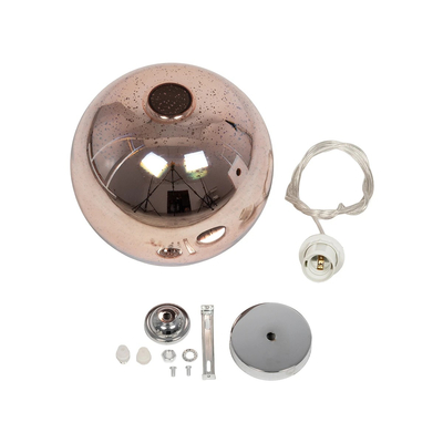 GLOBOSTAR® JUPITER 999-0146 Μοντέρνο Κρεμαστό Φωτιστικό Οροφής με Ντουί 1 x E27 AC 220-240V IP20 - Πολύχρωμο - Μ25 x Π25 x Υ26cm