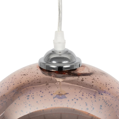 GLOBOSTAR® JUPITER 999-0146 Μοντέρνο Κρεμαστό Φωτιστικό Οροφής με Ντουί 1 x E27 AC 220-240V IP20 - Πολύχρωμο - Μ25 x Π25 x Υ26cm