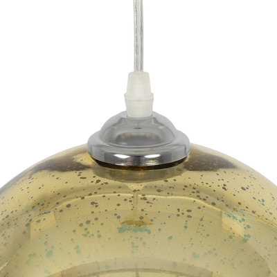 GLOBOSTAR® SATURN 999-0147 Μοντέρνο Κρεμαστό Φωτιστικό Οροφής με Ντουί 1 x E27 AC 220-240V IP20 - Πολύχρωμο - Μ25 x Π25 x Υ22cm