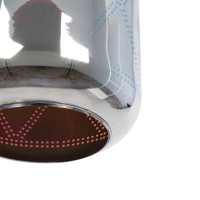 GLOBOSTAR® NEPTUNE 999-0149 Μοντέρνο Κρεμαστό Φωτιστικό Οροφής με Ντουί 1 x E27 AC 220-240V IP20 - Πολύχρωμο - Μ18 x Π18 x Υ25cm