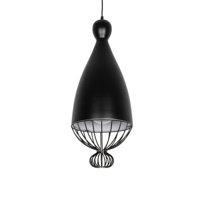 GLOBOSTAR® CARNEL 999-0110 Vintage Κρεμαστό Φωτιστικό Οροφής με Ντουί 1 x E27 AC 220-240V IP20 - Μαύρο - Μ26 x Π26 x Υ70cm