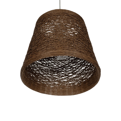 GLOBOSTAR® PLAYROOM 999-0145 Vintage Κρεμαστό Φωτιστικό Οροφής με Ντουί 1 x E27 AC 220-240V IP20 - Καφέ - Μ30 x Π30 x Υ30cm