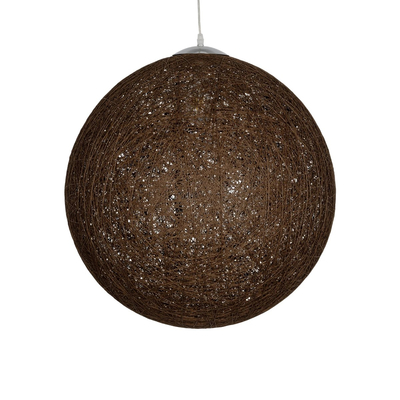 GLOBOSTAR® OCEANA 999-0156 Boho Κρεμαστό Φωτιστικό Οροφής με Ντουί 1 x E27 AC 220-240V IP20 - Καφέ - Μ60 x Π60 x Υ60cm