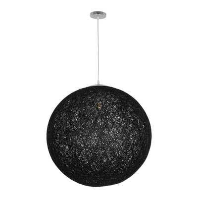 GLOBOSTAR® OCEANA 999-0157 Boho Κρεμαστό Φωτιστικό Οροφής με Ντουί 1 x E27 AC 220-240V IP20 - Μαύρο - Μ60 x Π60 x Υ60cm