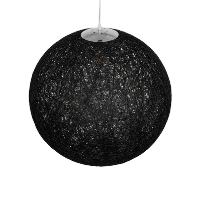 GLOBOSTAR® OCEANA 999-0157 Boho Κρεμαστό Φωτιστικό Οροφής με Ντουί 1 x E27 AC 220-240V IP20 - Μαύρο - Μ60 x Π60 x Υ60cm