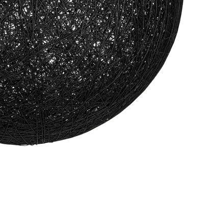 GLOBOSTAR® OCEANA 999-0157 Boho Κρεμαστό Φωτιστικό Οροφής με Ντουί 1 x E27 AC 220-240V IP20 - Μαύρο - Μ60 x Π60 x Υ60cm