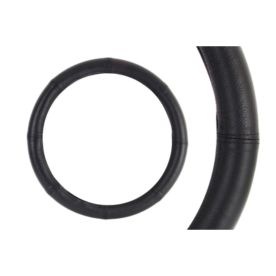 Amio - Κάλυμμα Τιμονιού Δερμάτινο διαμέτρου 39/41cm σε μαύρο χρώμα για Επιβατικά Αυτοκίνητα και Van - 1 τεμ. (01767/AM)