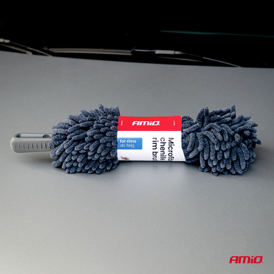 Amio - Βούρτσα Καθαρισμού Ζαντών διάσταση 7x7x37cm υλικό Σενίλ Μικροΐνες - 1 Τεμάχιο (04726/AM)