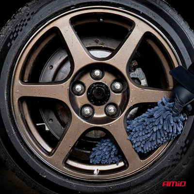 Amio - Βούρτσα Καθαρισμού Ζαντών διάσταση 7x7x37cm υλικό Σενίλ Μικροΐνες - 1 Τεμάχιο (04726/AM)