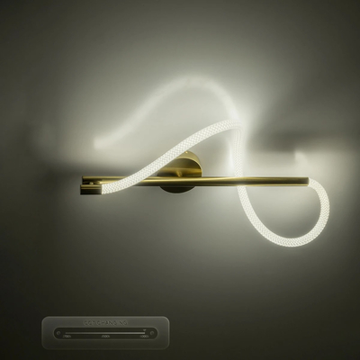 kelvo® GLOW KLV-101-0168-V2 Φωτιστικό Οροφής LED 24W 2400lm 360° AC 220-240V IP20 Ρυθμιζόμενο Λευκό CCT με On/Off 2700K/4500K/6000K - Lumileds SMD Chip - Χρυσό Πλατίνα - Μ30 x Π15 x Υ70cm - 3 Χρόνια Εγγύηση