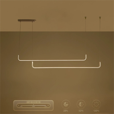 kelvo® LINARIA KLV-101-0259 Κρεμαστό Φωτιστικό Οροφής LED 72W 7200lm 180° AC 220-240V IP20 Ρυθμιζόμενο Λευκό CCT με Χειριστήριο από 2700K έως 6000K Dimmable - Lumileds SMD Chip - Λευκό Ματ - Μ220 x Π4 x Υ25cm - 3 Χρόνια Εγγύηση