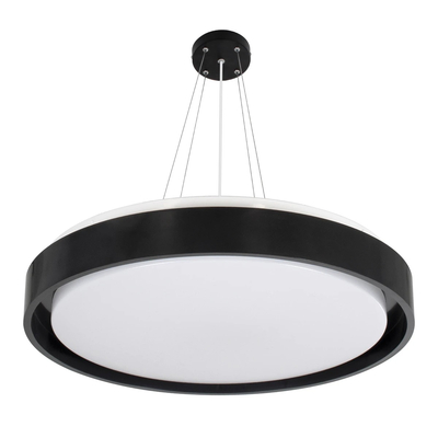 kelvo® BARCHETTA KLV-101-0265 Κρεμαστό Φωτιστικό Οροφής LED 72W 7200lm 120° AC 220-240V IP20 Ρυθμιζόμενο Λευκό CCT με Χειριστήριο από 2700K έως 6000K Dimmable - Lumileds SMD Chip - Μαύρο Ματ - Μ48 x Π48 x Υ8.2cm - 3 Χρόνια Εγγύηση