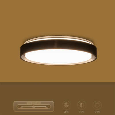 kelvo® BARCHETTA KLV-101-0265-V2 Φωτιστικό Οροφής LED 72W 7200lm 120° AC 220-240V IP20 Ρυθμιζόμενο Λευκό CCT με Χειριστήριο από 2700K έως 6000K Dimmable - Lumileds SMD Chip - Μαύρο Ματ - Μ48 x Π48 x Υ8.2cm - 3 Χρόνια Εγγύηση