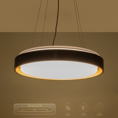 kelvo® BARCHETTA KLV-101-0266 Κρεμαστό Φωτιστικό Οροφής LED 72W 7200lm 120° AC 220-240V IP20 Ρυθμιζόμενο Λευκό CCT με Χειριστήριο από 2700K έως 6000K Dimmable - Lumileds SMD Chip - Μαύρο & Σαμπανιζέ Χρυσό Ματ - Μ48 x Π48 x Υ8.2cm - 3 Χρόνια Εγγύηση