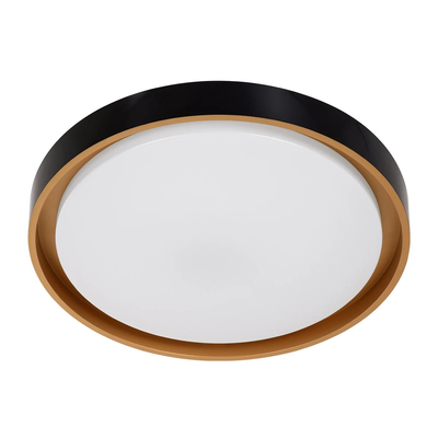 kelvo® BARCHETTA KLV-101-0266 Κρεμαστό Φωτιστικό Οροφής LED 72W 7200lm 120° AC 220-240V IP20 Ρυθμιζόμενο Λευκό CCT με Χειριστήριο από 2700K έως 6000K Dimmable - Lumileds SMD Chip - Μαύρο & Σαμπανιζέ Χρυσό Ματ - Μ48 x Π48 x Υ8.2cm - 3 Χρόνια Εγγύηση