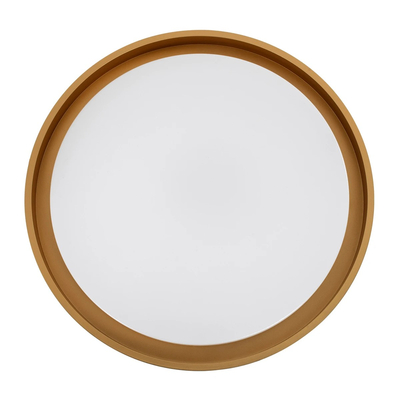 kelvo® BARCHETTA KLV-101-0266-V2 Φωτιστικό Οροφής LED 72W 7200lm 120° AC 220-240V IP20 Ρυθμιζόμενο Λευκό CCT με Χειριστήριο από 2700K έως 6000K Dimmable - Lumileds SMD Chip - Μαύρο & Σαμπανιζέ Χρυσό Ματ - Μ48 x Π48 x Υ8.2cm - 3 Χρόνια Εγγύηση