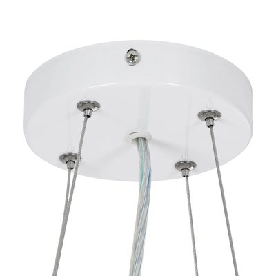 kelvo® BARCHETTA KLV-101-0267 Κρεμαστό Φωτιστικό Οροφής LED 72W 7200lm 120° AC 220-240V IP20 Ρυθμιζόμενο Λευκό CCT με Χειριστήριο από 2700K έως 6000K Dimmable - Lumileds SMD Chip - Λευκό & Σαμπανιζέ Χρυσό Ματ - Μ48 x Π48 x Υ8.2cm - 3 Χρόνια Εγγύηση