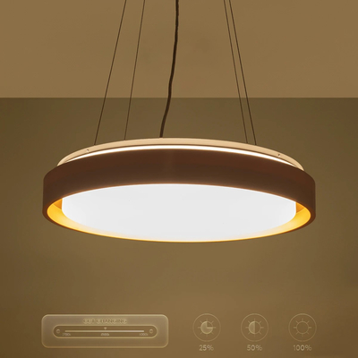 kelvo® BARCHETTA KLV-101-0267 Κρεμαστό Φωτιστικό Οροφής LED 72W 7200lm 120° AC 220-240V IP20 Ρυθμιζόμενο Λευκό CCT με Χειριστήριο από 2700K έως 6000K Dimmable - Lumileds SMD Chip - Λευκό & Σαμπανιζέ Χρυσό Ματ - Μ48 x Π48 x Υ8.2cm - 3 Χρόνια Εγγύηση