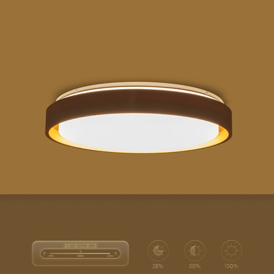 kelvo® BARCHETTA KLV-101-0267-V2 Φωτιστικό Οροφής LED 72W 7200lm 120° AC 220-240V IP20 Ρυθμιζόμενο Λευκό CCT με Χειριστήριο από 2700K έως 6000K Dimmable - Lumileds SMD Chip - Λευκό & Σαμπανιζέ Χρυσό Ματ - Μ48 x Π48 x Υ8.2cm - 3 Χρόνια Εγγύηση