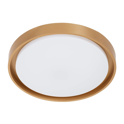 kelvo® BARCHETTA KLV-101-0268-V2 Φωτιστικό Οροφής LED 72W 7200lm 120° AC 220-240V IP20 Ρυθμιζόμενο Λευκό CCT με Χειριστήριο από 2700K έως 6000K Dimmable - Lumileds SMD Chip - Σαμπανιζέ Χρυσό Ματ - Μ48 x Π48 x Υ8.2cm - 3 Χρόνια Εγγύηση