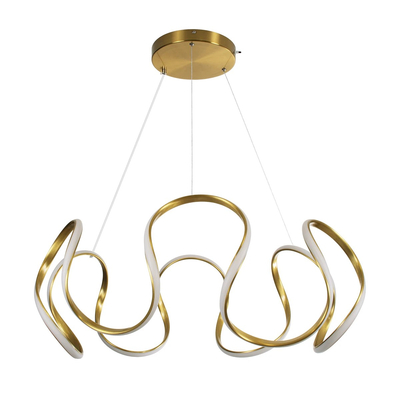 kelvo® TARANTULA KLV-101-0271 Κρεμαστό Φωτιστικό Οροφής LED 120W 12000lm 360° AC 220-240V IP20 Ρυθμιζόμενο Λευκό CCT με Χειριστήριο από 2700K έως 6000K Dimmable - Lumileds SMD Chip - Χρυσό Πλατίνα - Μ78 x Π78 x Υ31.5cm - 3 Χρόνια Εγγύηση