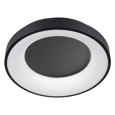 kelvo® SALEM KLV-101-0277 Φωτιστικό Οροφής LED 75W 7500lm 120° AC 220-240V IP20 Ρυθμιζόμενο Λευκό CCT με Χειριστήριο από 2700K έως 6000K Dimmable - Lumileds SMD Chip - Μαύρο Ματ - Μ45 x Π45 x Υ8.5cm - 3 Χρόνια Εγγύηση