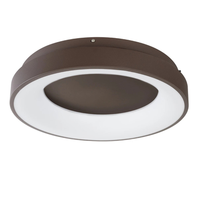 kelvo® SALEM KLV-101-0280 Φωτιστικό Οροφής LED 75W 7500lm 120° AC 220-240V IP20 Ρυθμιζόμενο Λευκό CCT με Χειριστήριο από 2700K έως 6000K Dimmable - Lumileds SMD Chip - Καφέ Ματ - Μ45 x Π45 x Υ8.5cm - 3 Χρόνια Εγγύηση