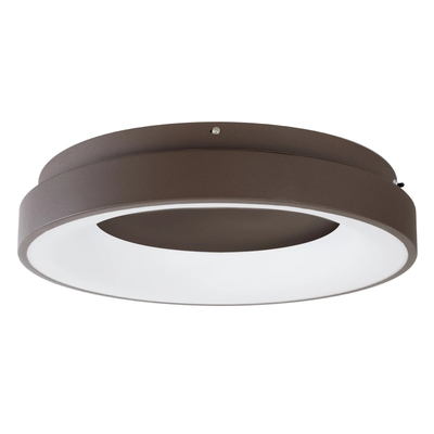 kelvo® SALEM KLV-101-0280 Φωτιστικό Οροφής LED 75W 7500lm 120° AC 220-240V IP20 Ρυθμιζόμενο Λευκό CCT με Χειριστήριο από 2700K έως 6000K Dimmable - Lumileds SMD Chip - Καφέ Ματ - Μ45 x Π45 x Υ8.5cm - 3 Χρόνια Εγγύηση