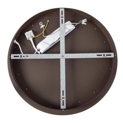 kelvo® SALEM KLV-101-0280 Φωτιστικό Οροφής LED 75W 7500lm 120° AC 220-240V IP20 Ρυθμιζόμενο Λευκό CCT με Χειριστήριο από 2700K έως 6000K Dimmable - Lumileds SMD Chip - Καφέ Ματ - Μ45 x Π45 x Υ8.5cm - 3 Χρόνια Εγγύηση