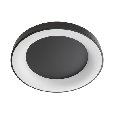 kelvo® SALEM KLV-101-0281 Φωτιστικό Οροφής LED 105W 10500lm 120° AC 220-240V IP20 Ρυθμιζόμενο Λευκό CCT με Χειριστήριο από 2700K έως 6000K Dimmable - Lumileds SMD Chip - Μαύρο Ματ - Μ60 x Π60 x Υ8.5cm - 3 Χρόνια Εγγύηση