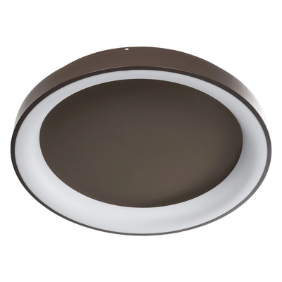 kelvo® SALEM KLV-101-0284 Φωτιστικό Οροφής LED 105W 10500lm 120° AC 220-240V IP20 Ρυθμιζόμενο Λευκό CCT με Χειριστήριο από 2700K έως 6000K Dimmable - Lumileds SMD Chip - Καφέ Ματ - Μ60 x Π60 x Υ8.5cm - 3 Χρόνια Εγγύηση