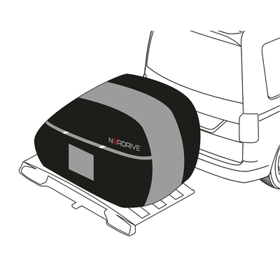 Nordrive - Κουκούλα/κάλυμμα για 3 ποδήλατα 190x50x130cm για βάση κοτσαδόρου Tow & Park Bike Cover - 1 τεμ. (L.N60058)
