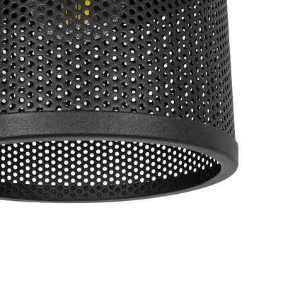 GLOBOSTAR® NETO 201-0130 Μοντέρνο Κρεμαστό Φωτιστικό Οροφής με Ντουί 1 x E27 AC 220-240V IP20 - Χρυσό & Μαύρο - Μ18 x Π18 x Υ70cm