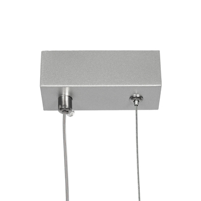 GLOBOSTAR® DEROBA 61300 Μοντέρνο Κρεμαστό Φωτιστικό Οροφής LED 12W 1320lm 360° AC 220-240V IP20 Ρυθμιζόμενο Λευκό CCT με On/Off 2700K/4500K/6000K - Lumileds SMD Chip - Νίκελ Βούρτσας - Μ16 x Π1.6 x Υ25.5cm - 3 Χρόνια Εγγύηση