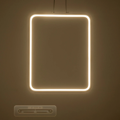 GLOBOSTAR® NEROBA 61304 Μοντέρνο Κρεμαστό Φωτιστικό Οροφής LED 18W 1980lm 360° AC 220-240V IP20 Ρυθμιζόμενο Λευκό CCT με On/Off 2700K/4500K/6000K - Lumileds SMD Chip - Νίκελ Βούρτσας - Μ29 x Π2 x Υ36cm - 3 Χρόνια Εγγύηση