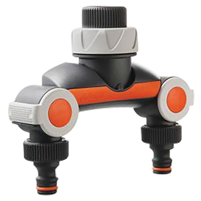 Ρακόρ 3/4" 8Τεμ. με 2 παροχές για λάστιχο με ταχυσυνδέσμους 1/2" και 5/8" / 80005073