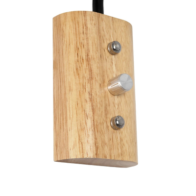 GLOBOSTAR® ALESSIA 999-0177 Μοντέρνο Φωτιστικό Τοίχου - Απλίκα με Ντουί 1 x E27 AC 220-240V IP20 - Μπεζ & Μαύρο - Μ18 x Π26 x Υ29cm