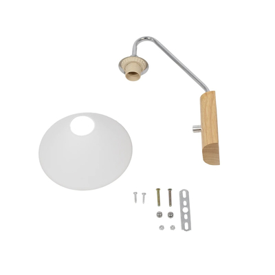 GLOBOSTAR® ALESSIA 999-0179 Μοντέρνο Φωτιστικό Τοίχου - Απλίκα με Ντουί 1 x E27 AC 220-240V IP20 - Μπεζ & Ασημί - Μ18 x Π26 x Υ29cm