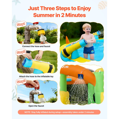 Φουσκωτό Σπιτάκι Αναπηδήσεων VEVOR, φουσκωτό σπιτάκι αναπηδήσεων 12,5 x 13,1 x 6,5 πόδια, νεροτσουλήθρα, κάστρο-ρηλάξ με αναπηδήσεις, μπασκέτα μπάσκετ, πισίνα με νεροτσουλήθρες και ρίψη δαχτυλιδιών νερού, για 3 έως 4 παιδιά ηλικίας 3 έως 8 ετών