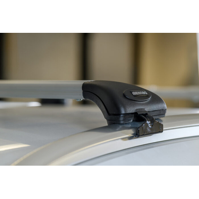 MENABO ΠΤΥΣΣΟΜΕΝΕΣ ΜΠΑΡΕΣ ΟΡΟΦΗΣ ΑΛΟΥΜΙΝΙΟΥ ARIETE 81.5-119.5 cm ΣΕ ΑΣΗΜΙ ΧΡΩΜΑ ΓΙΑ Mini Countryman (R60) 5 doors 2010>2016 ΜΕ FLUSH RAILS 5.5 cm max - 2 ΤΕΜ. (12060/MB)