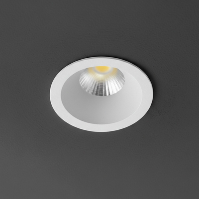 kelvo® DOT KLV-101-0304 Χωνευτό Φωτιστικό Downlight Σποτ LED 5W 650lm 38° AC 220-240V IP20 Φυσικό Λευκό 4500K - Bridgelux COB Chip & TÜV SÜD Driver - Λευκό Ματ - Μ4 x Π4 x Υ5.9cm / Q3.5cm - 5 Χρόνια Εγγύηση