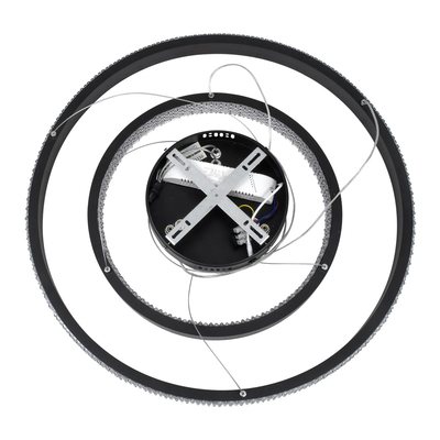 kelvo® DIAMOND KLV-101-0235-V2 Κρεμαστό Φωτιστικό Οροφής LED 75W 7500lm 360° AC 220-240V IP20 Ρυθμιζόμενο Λευκό CCT με Χειριστήριο από 2700K έως 6000K Dimmable - Lumileds SMD Chip - Μαύρο Ματ - Μ60 x Π60 x Υ40cm - 3 Χρόνια Εγγύηση