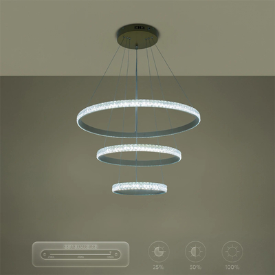 kelvo® DIAMOND KLV-101-0238-V2 Κρεμαστό Φωτιστικό Οροφής LED 100W 10000lm 180° AC 220-240V IP20 Ρυθμιζόμενο Λευκό CCT με Χειριστήριο από 2700K έως 6000K Dimmable - Lumileds SMD Chip - Χρυσό Πλατίνα - Μ60 x Π60 x Υ60cm - 3 Χρόνια Εγγύηση