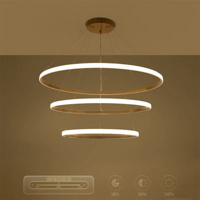 kelvo® DIAMOND KLV-101-0242-V2 Κρεμαστό Φωτιστικό Οροφής LED 150W 15000lm 180° AC 220-240V IP20 Ρυθμιζόμενο Λευκό CCT με Χειριστήριο από 2700K έως 6000K Dimmable - Lumileds SMD Chip - Χρυσό Πλατίνα - Μ100 x Π100 x Υ100cm - 3 Χρόνια Εγγύηση