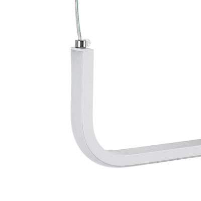 kelvo® LINARIA KLV-101-0259-V2 Κρεμαστό Φωτιστικό Οροφής LED 72W 7200lm 180° AC 220-240V IP20 Ρυθμιζόμενο Λευκό CCT με Χειριστήριο από 2700K έως 6000K Dimmable - Lumileds SMD Chip - Λευκό Ματ - Μ220 x Π4 x Υ25cm - 3 Χρόνια Εγγύηση